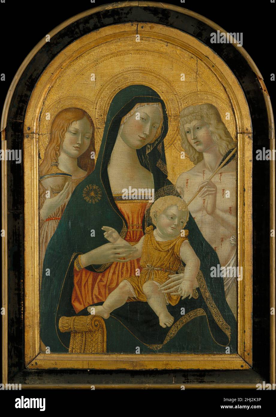Madonna col Bambino con i Santi Maria Maddalena e Sebastiano in stile 15th secolo, fatto dalla fine del 19th agli inizi del 20th secolo Icilio Federico ioni italiano. Madonna col Bambino con i Santi Maria Maddalena e Sebastiano 458997 Foto Stock Madonna col Bambino con i Santi Maria Maddalena e Sebastiano in stile 15th secolo, fatto dalla fine del 19th agli inizi del 20th secolo Icilio Federico ioni italiano. Madonna col Bambino con i Santi Maria Maddalena e Sebastiano 458997 Foto Stock