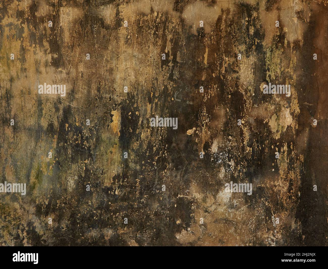 Trama astratta di vecchie pareti dipinte con intemperie Foto Stock