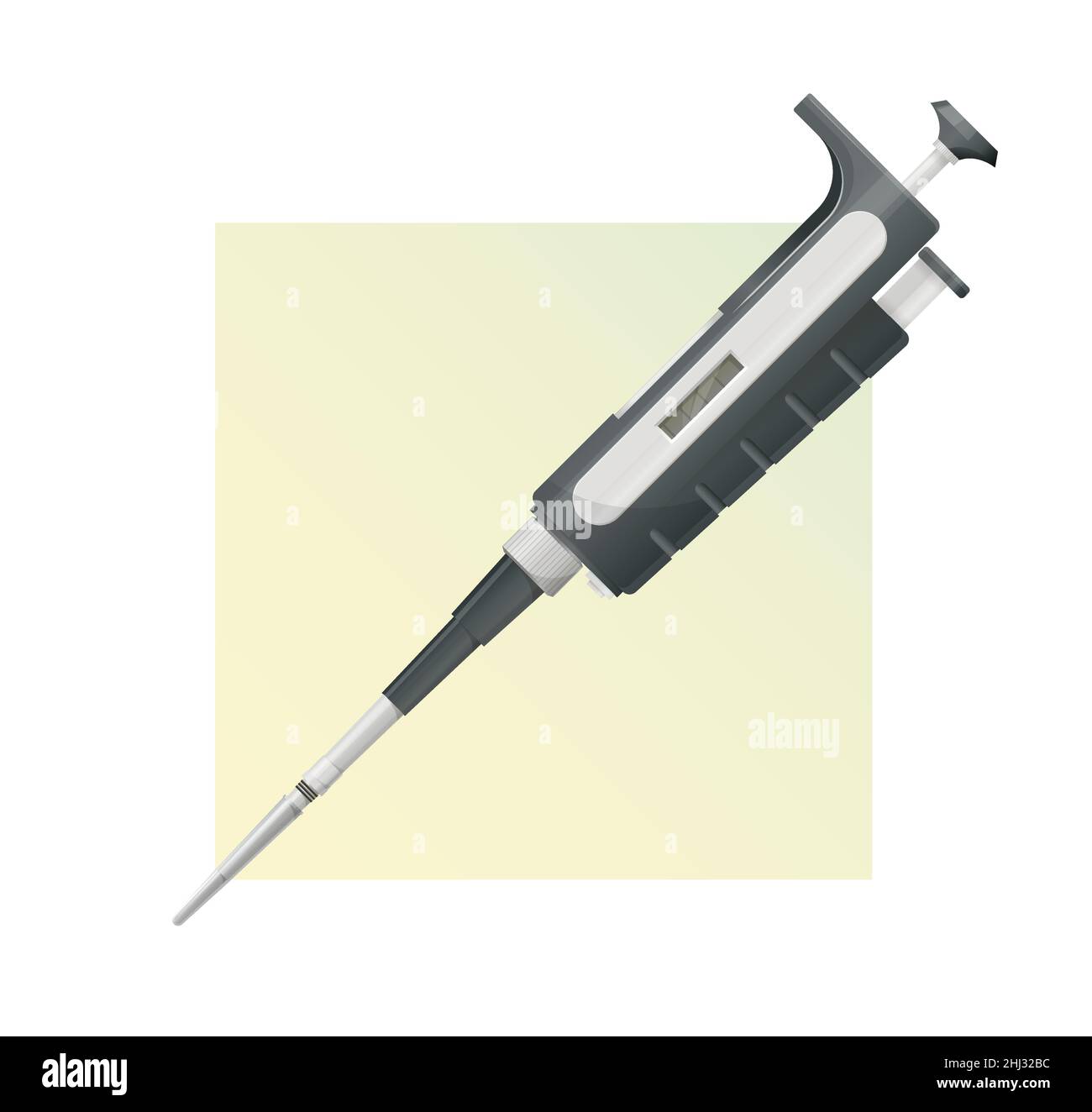 Micropipetta - PCR Testing Lab Apparecchi - Illustrazione come file EPS 10 Illustrazione Vettoriale