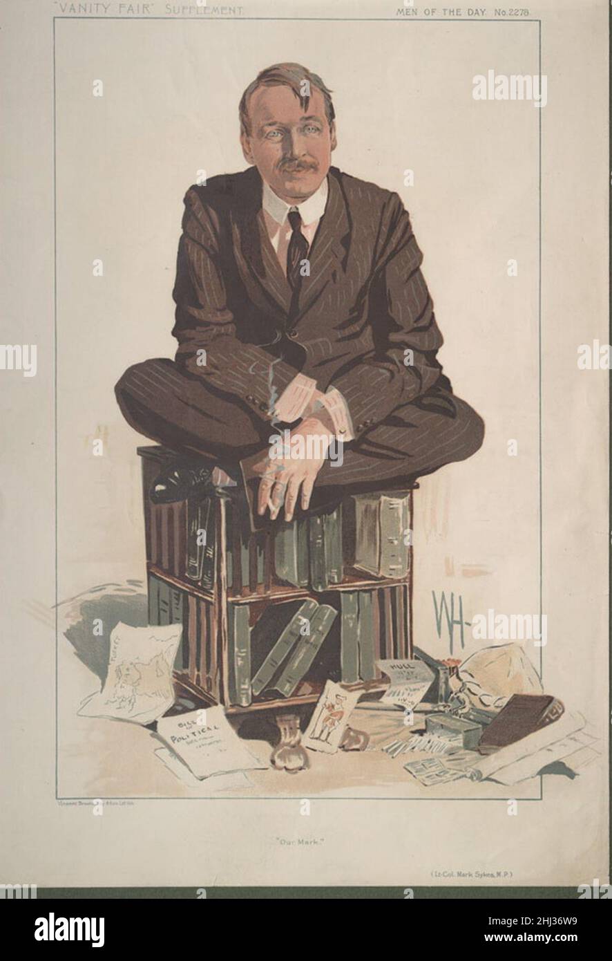 Mark Sykes, Vanity Fair, 1912-06-26. Foto Stock