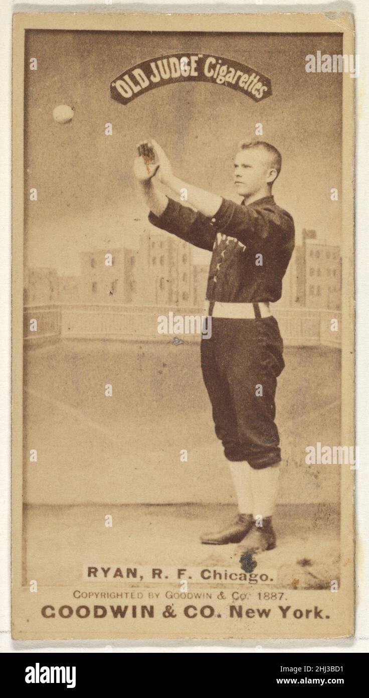 Ryan, campo destro, Chicago, dalla serie Old Judge (N172) per le sigarette Old Judge 1887 rilasciato da Goodwin & Company la serie 'Old Judge' di carte da baseball (N172) è stata emessa da Goodwin & Company dal 1887 al 1890 per promuovere le sigarette Old Judge. Ryan, campo destro, Chicago, della serie Old Judge (N172) per le sigarette Old Judge 401873 Foto Stock