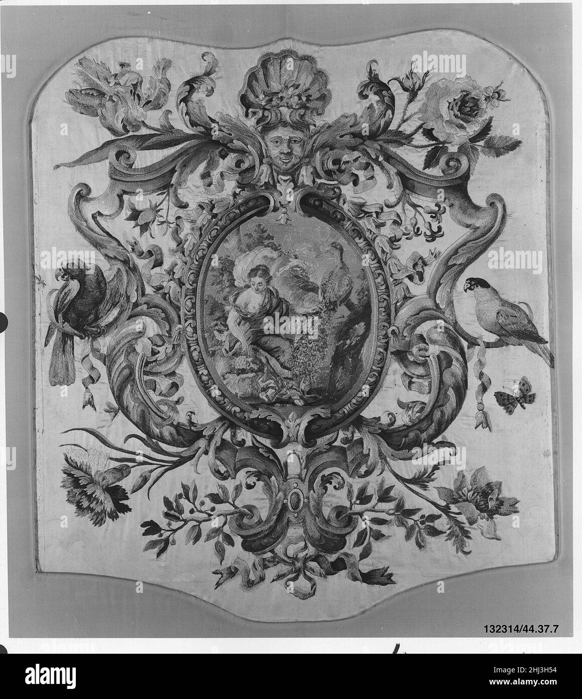 Sedia pannello inizio 18th stile secolo di Daniel Marot il francese anziano. Pannello della sedia 227007 Foto Stock
