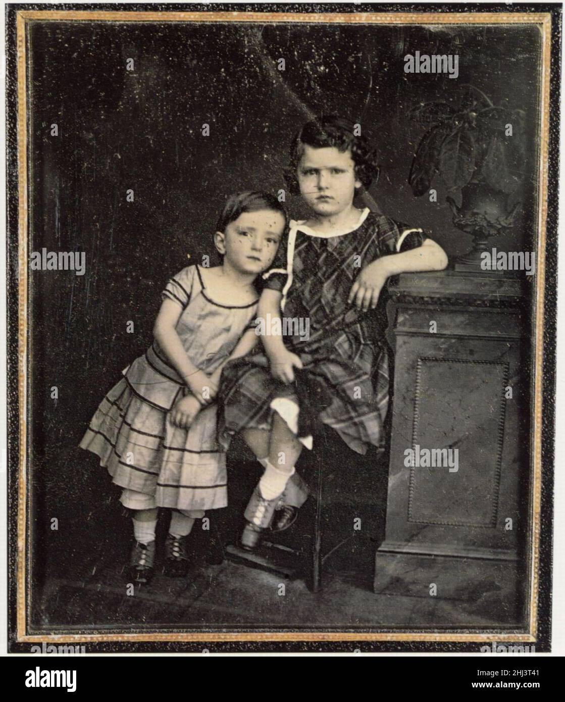 Stelzner, Carl Ferdinand - Die Söhne Alfred (1853-1906), und Bruno Stelzner (1851-1874) Foto Stock