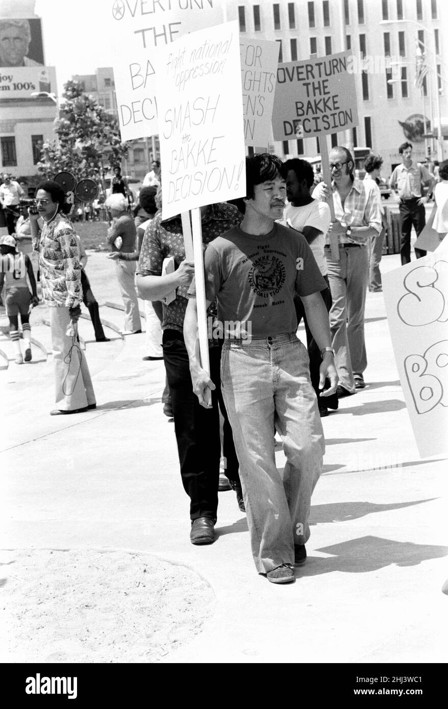 Atlanta, Georgia - protesta delle corti supreme Bakke Decisione - 1978 Foto Stock