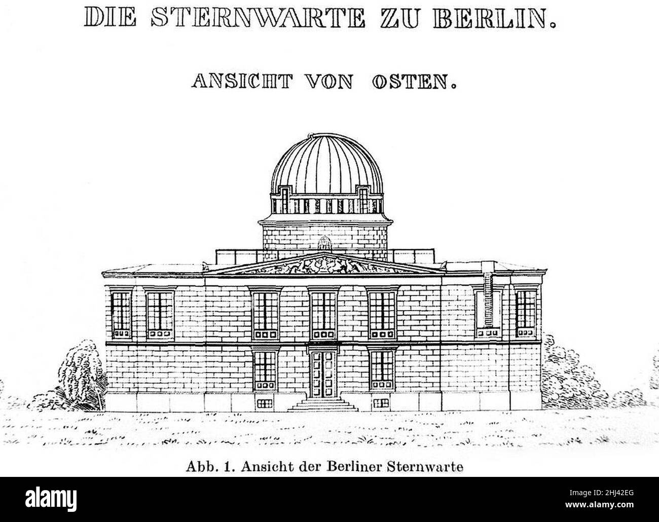 Sternwarte Berlin, grande schermo. Foto Stock