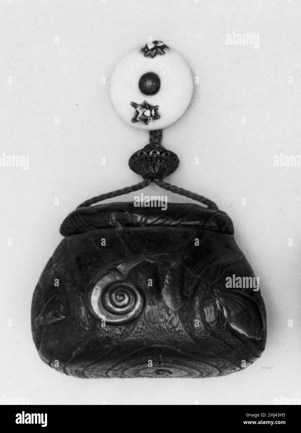 Astuccio per tabacco 1850–80 Giappone. Sacchetto per tabacco. Giappone. 1850–80. Lacca. Edo (1615–1868) o Meiji (1868–1912). Buste per tabacco Foto Stock