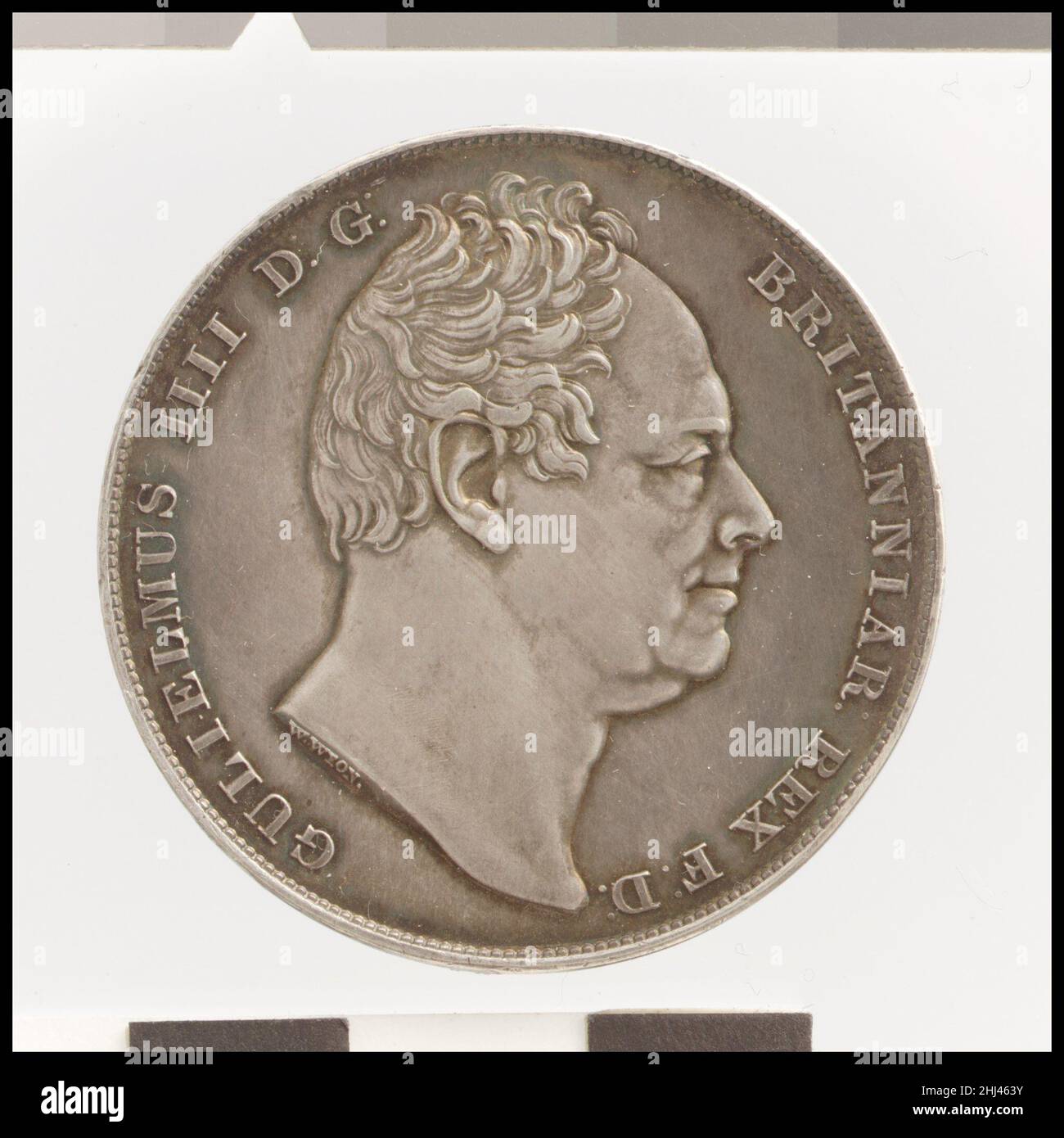 William IV Proof Crown 1831 William Wyon British. Corona di prova Guglielmo IV 210243 Foto Stock