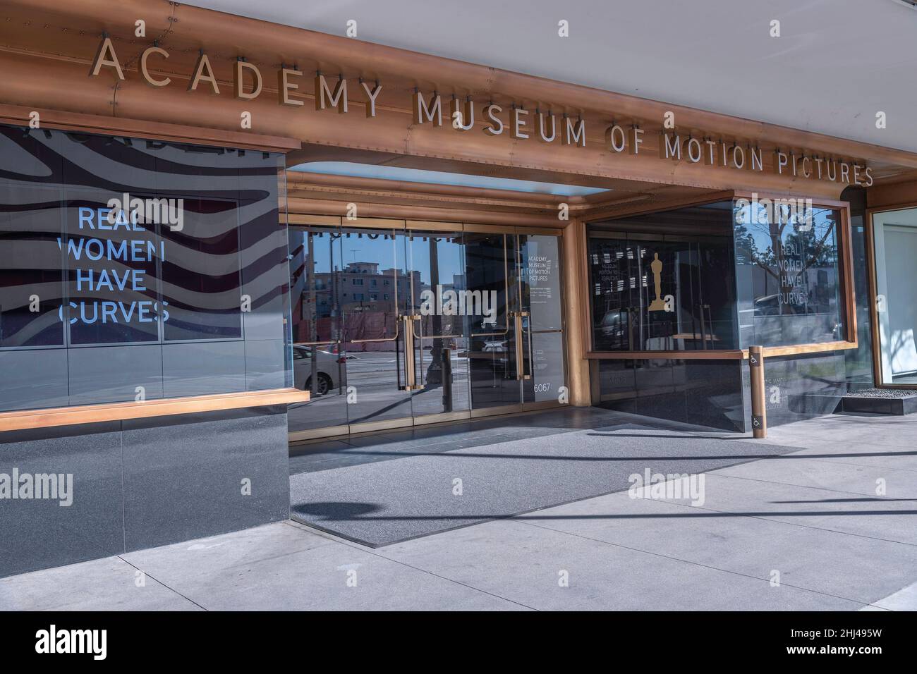Los Angeles, CA, USA - 26 gennaio 2022: L'esterno del Museo dell'Accademia delle immagini del movimento a Los Angeles, CA. Foto Stock