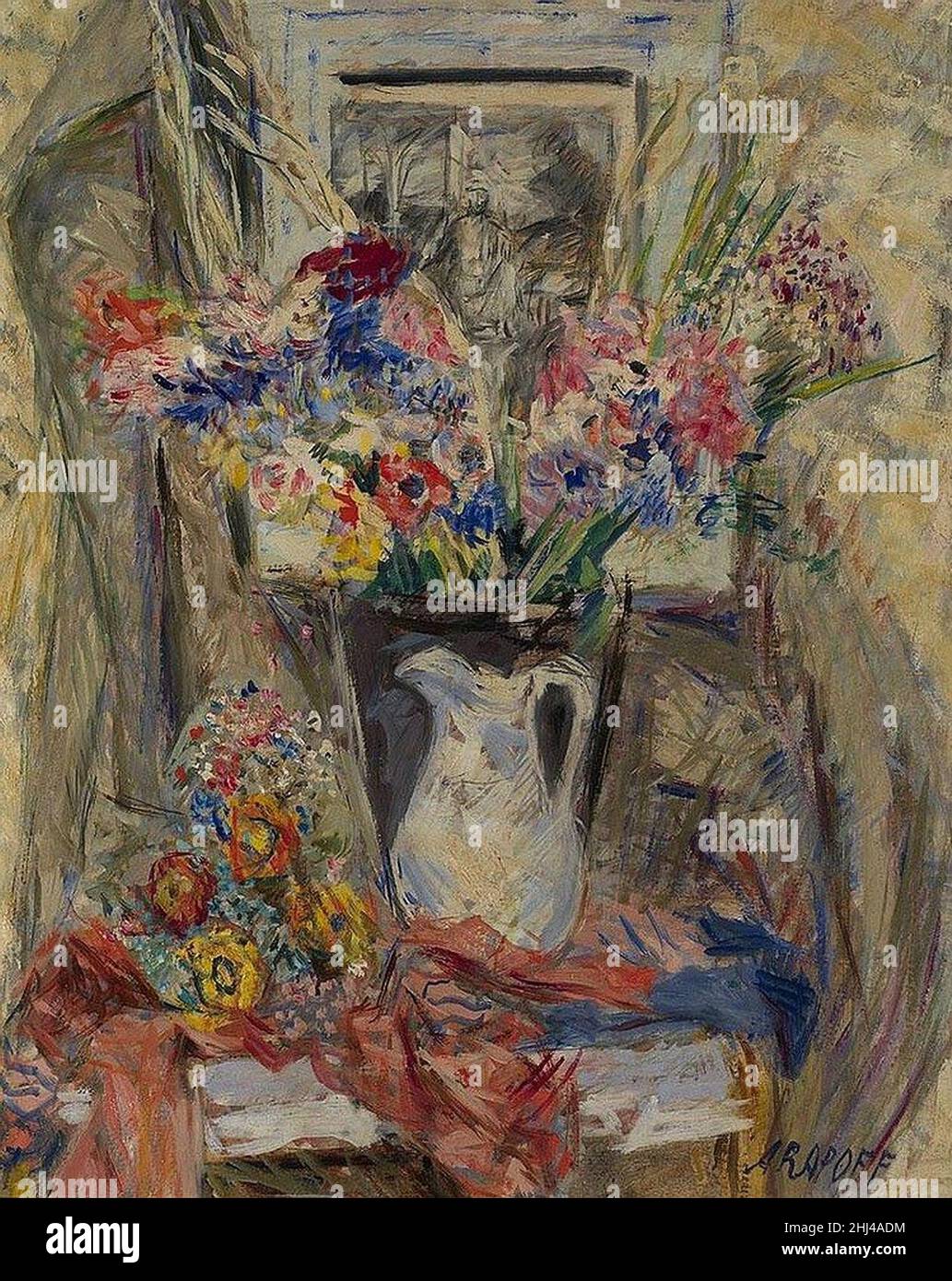 Natura morta con fiori. Foto Stock