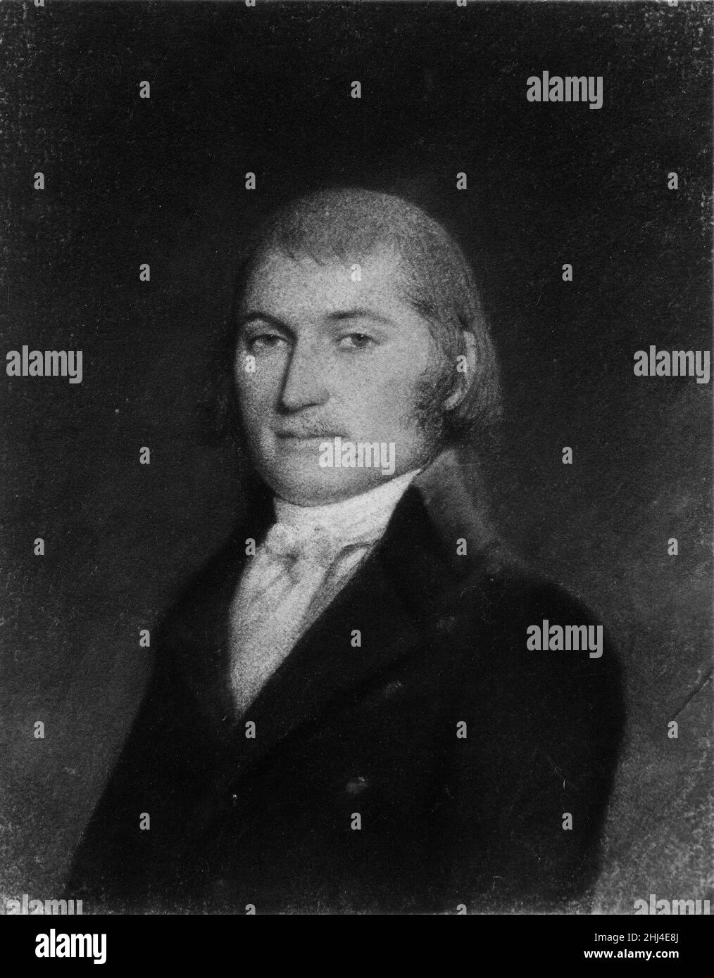 Josiah Ingersoll, Master-Warden del Porto di New York 1751–1849 attribuito a James Sharples British. Josiah Ingersoll, Master-Warden del Porto di New York 12562 Foto Stock