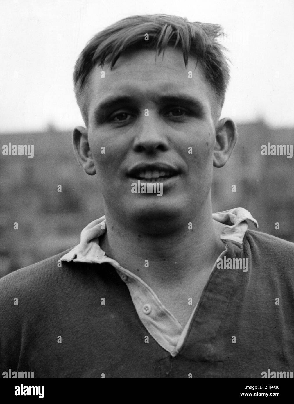 Terry Davies di Llanelli RFC. 27th settembre 1960. Foto Stock