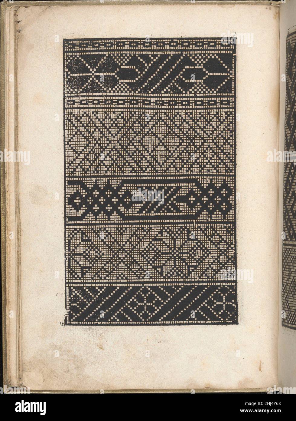 Eyn nuovo kunstlichboich, pagina 21r 1529 Peter Quentel tedesco pubblicato da Peter Guentel, Colonia, bordo in legno disegnato da Anton Woensam von Worms, tedesco, attivo primo mezzo 16th secolo, morto 1538.traduzione italiana del titolo pagina, illustrato titolo pagina, ritratto di Carlo V, 46 pagine di disegni tra cui pagine dell'alfabeto.. Eyn nuovo kunstlichboich, pagina 21r 681062 Foto Stock