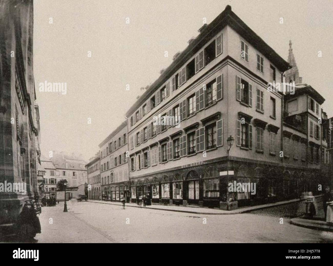Rue du Temple-Neuf (1898). Foto Stock