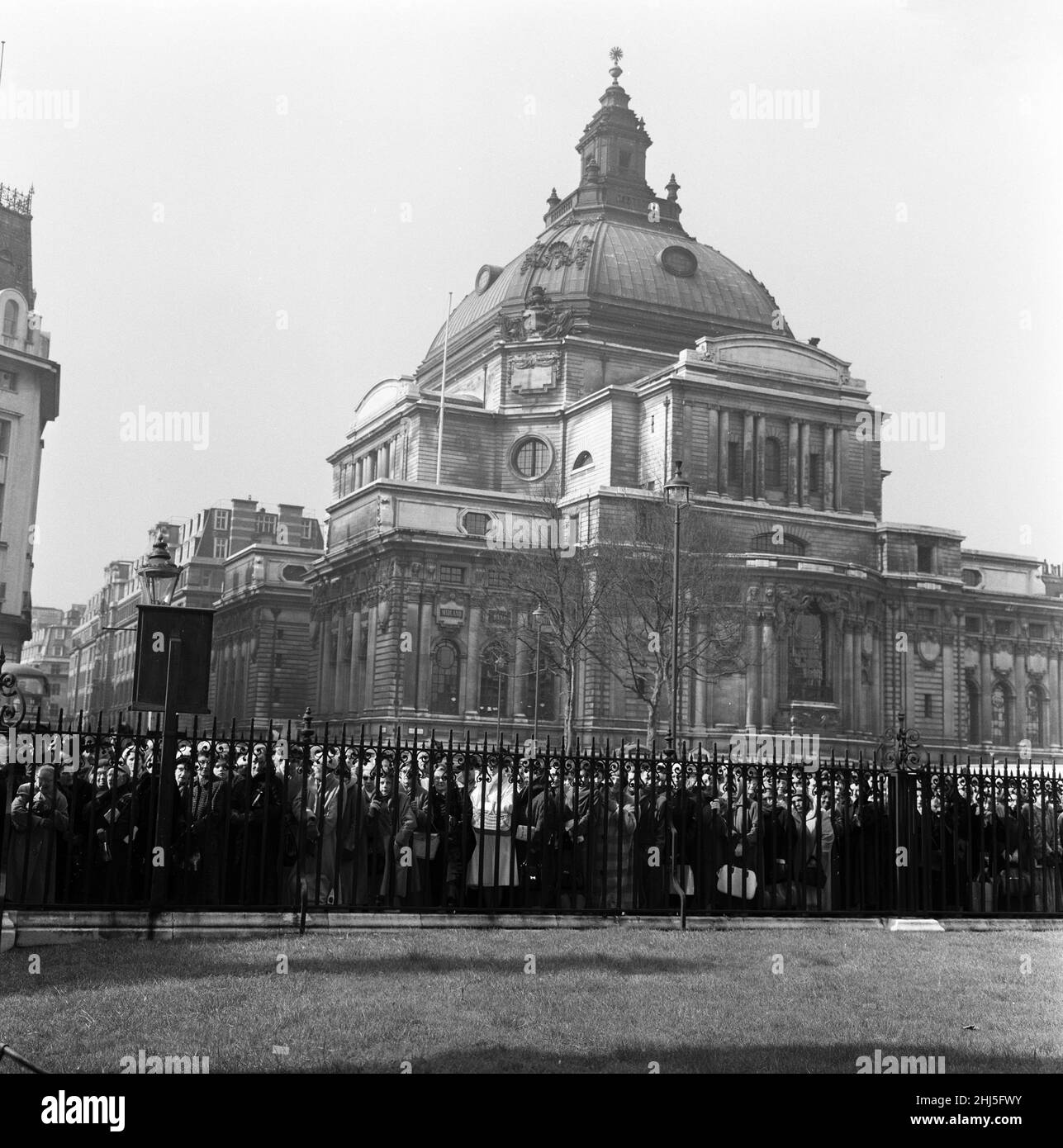 Servizio commemorativo per Edwina Mountbatten, contessa Mountbatten della Birmania all'Abbazia di Westminster. 7th marzo 1960. Foto Stock