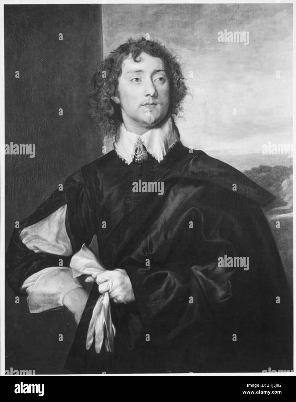 Studio di Anthony van Dyck - Ritratto di Sir Thomas Hanmer, 2nd Baronet (1612–1678), ca. 1638. Foto Stock