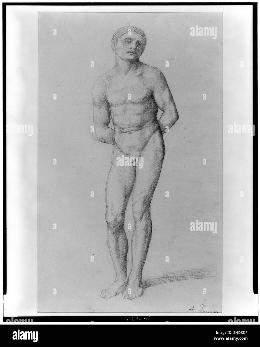 Studio per un San Sebastiano) - A. Legros Foto Stock