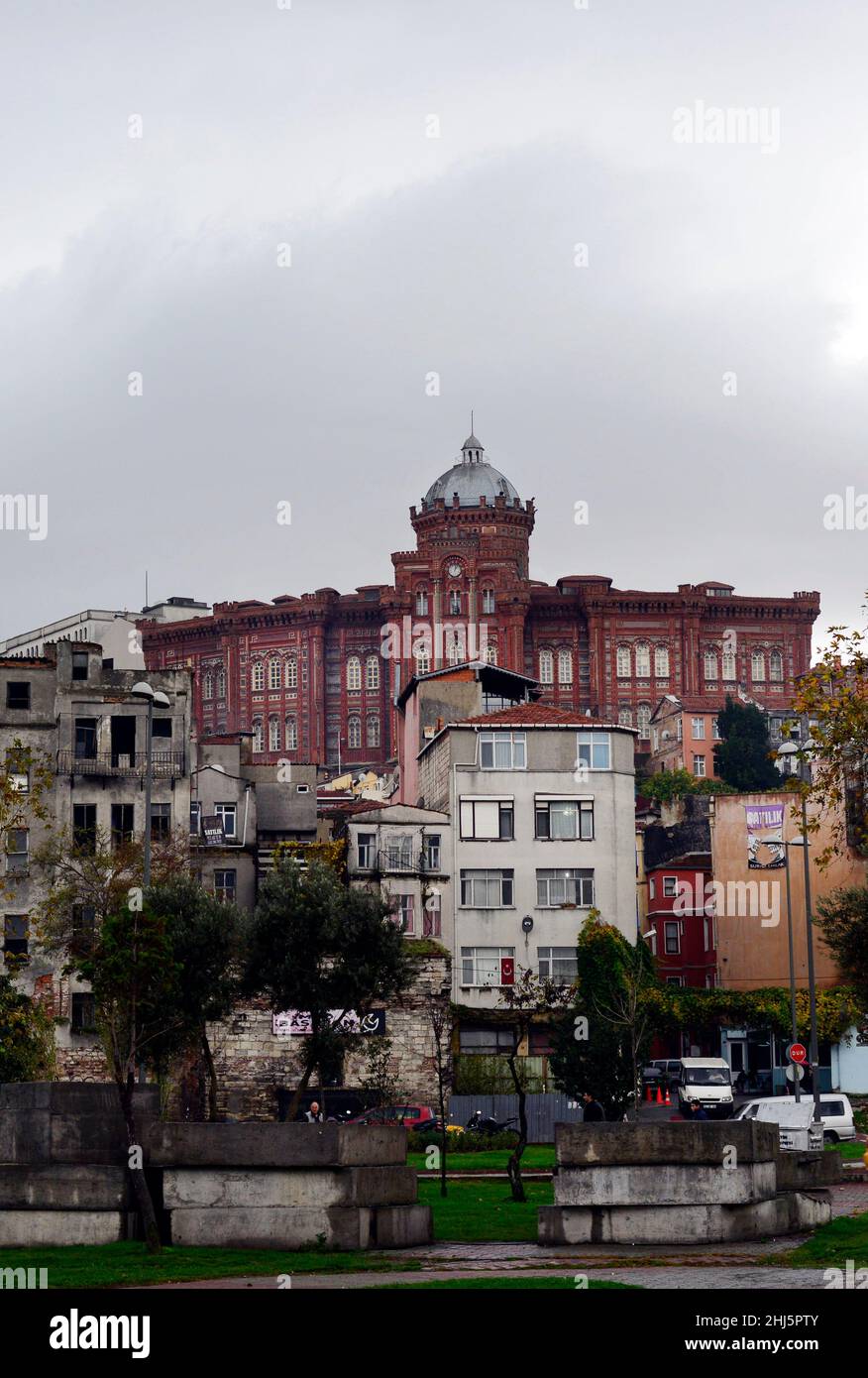 Scuola superiore greca speciale Fener a Fatih, Istanbul, Turchia. Foto Stock