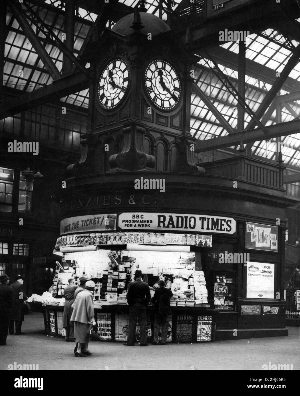 Stazione centrale di Glasgow. 9th luglio 1956. Foto Stock