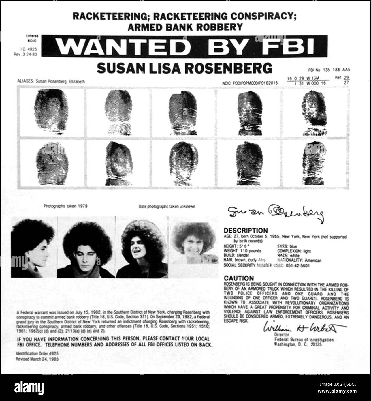 Susan rosenberg immagini e fotografie stock ad alta risoluzione - Alamy