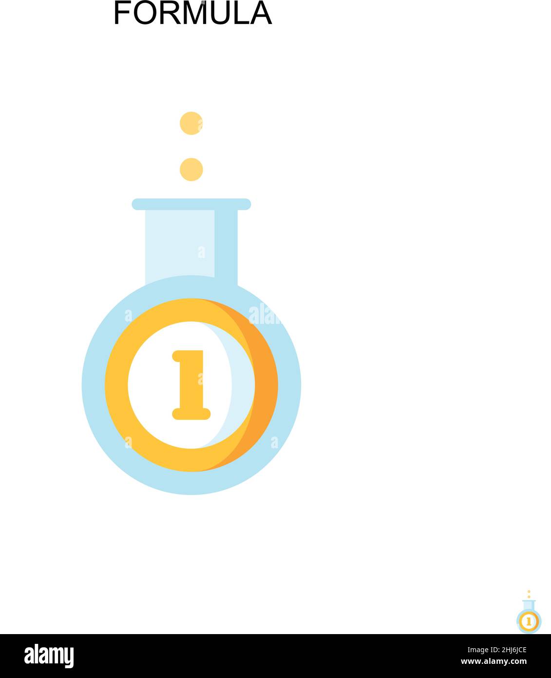 Icona vettore formula semplice. Modello di disegno del simbolo di illustrazione per l'elemento dell'interfaccia utente mobile Web. Illustrazione Vettoriale