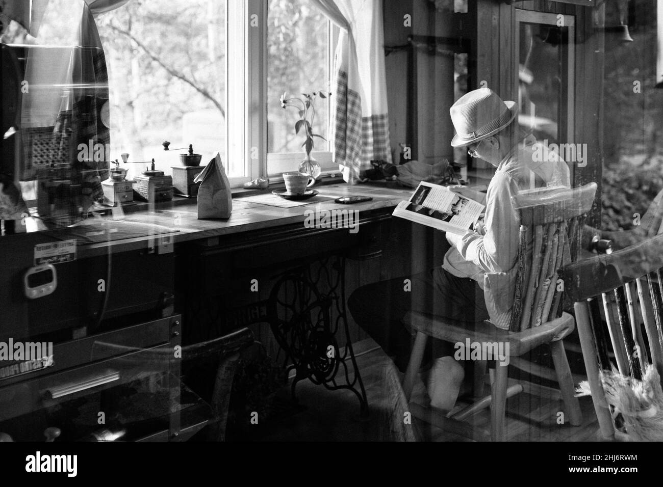 Ristorante locale in Guest House in Giappone Foto Stock