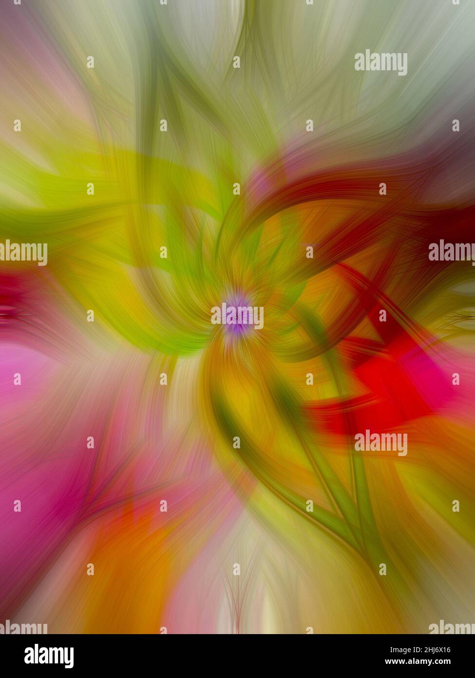 Una fibra di luce ritorta astratta effetto sfondo con frattale Foto Stock