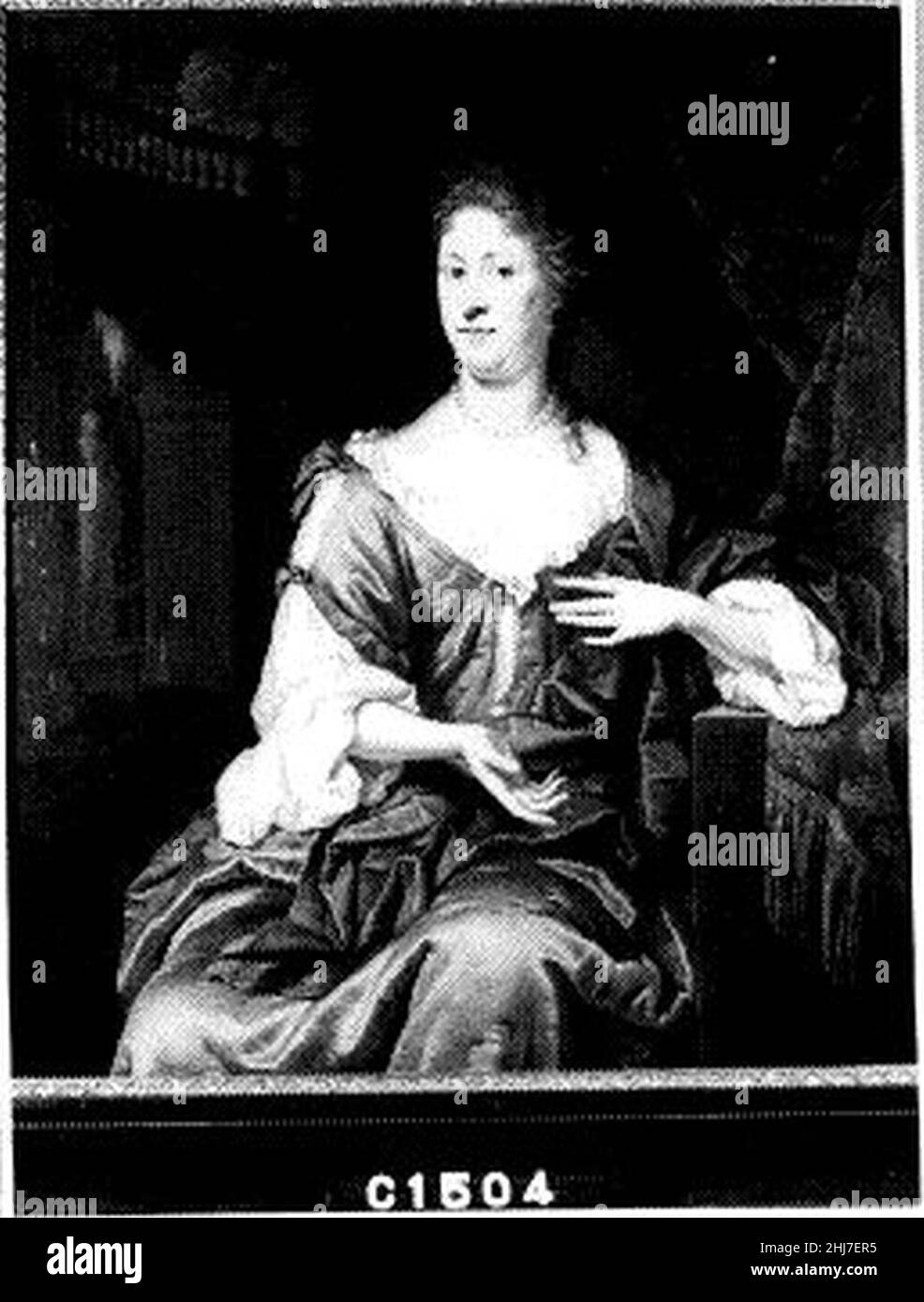 T. van der Wilt - Sabina Agneta d'Acquet (1675-1725). Echtgenote van Arent van Buren Foto Stock