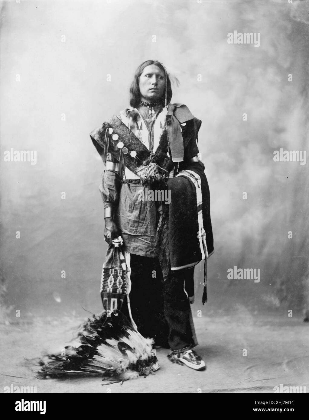Thomas American Horse - Foto d'antiquariato e d'epoca - Indiani d'america / Indiani d'America /. Heyn Photo, fotografo c 1899. Foto Stock