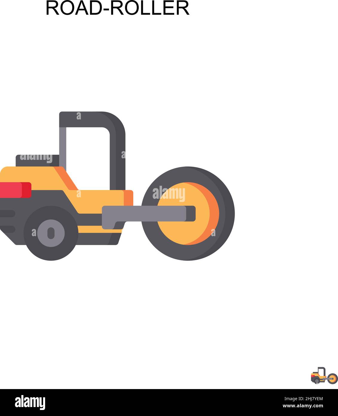 Icona vettore semplice a rullo. Modello di disegno del simbolo di illustrazione per l'elemento dell'interfaccia utente mobile Web. Illustrazione Vettoriale