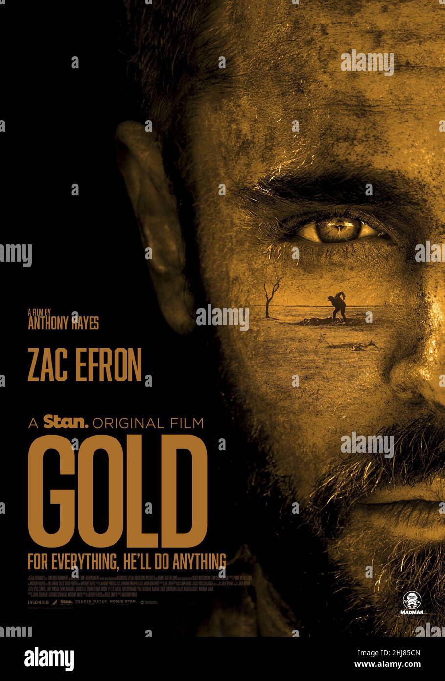 ZAC EFRON in ORO (2022), diretto da ANTHONY HAYES. Credito: Rogue Star Productions / Album Foto Stock