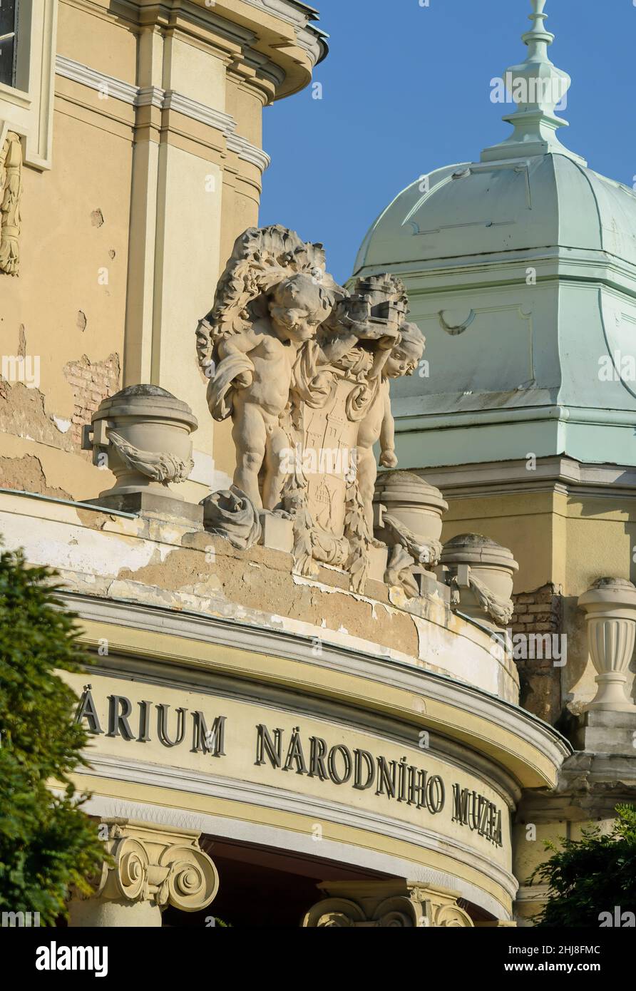 Statua al Museo Nazionale – Lapidario (Narodni muzeum – Lapidarium) a Praga, Repubblica Ceca Foto Stock