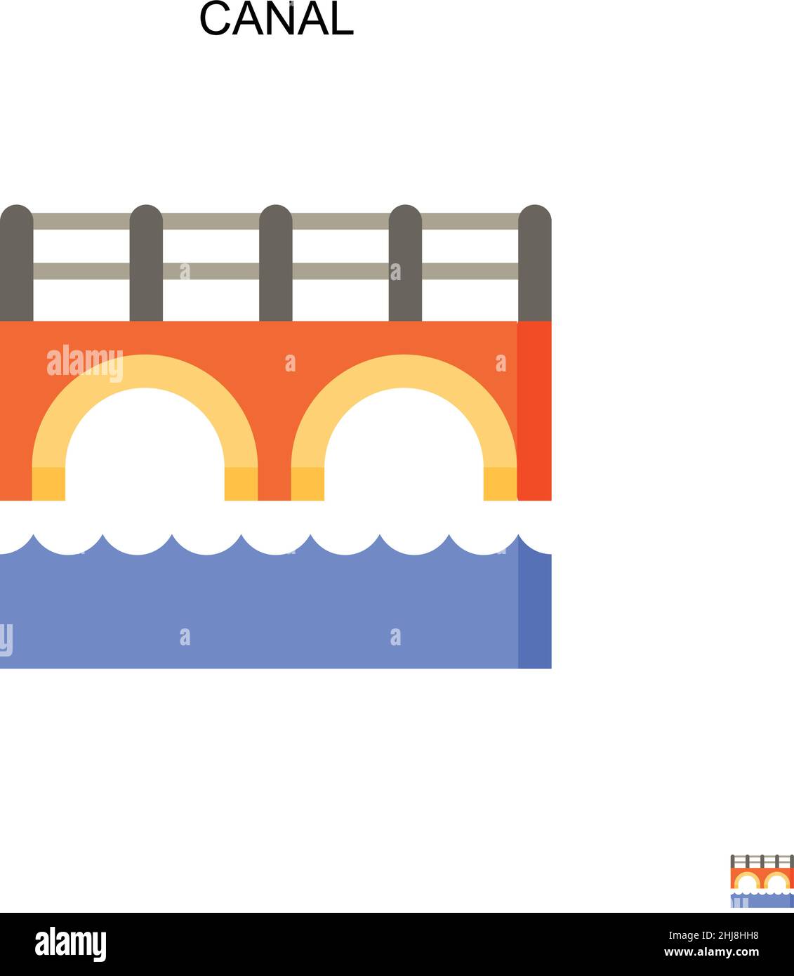 Icona del vettore semplice del canale. Modello di disegno del simbolo di illustrazione per l'elemento dell'interfaccia utente mobile Web. Illustrazione Vettoriale