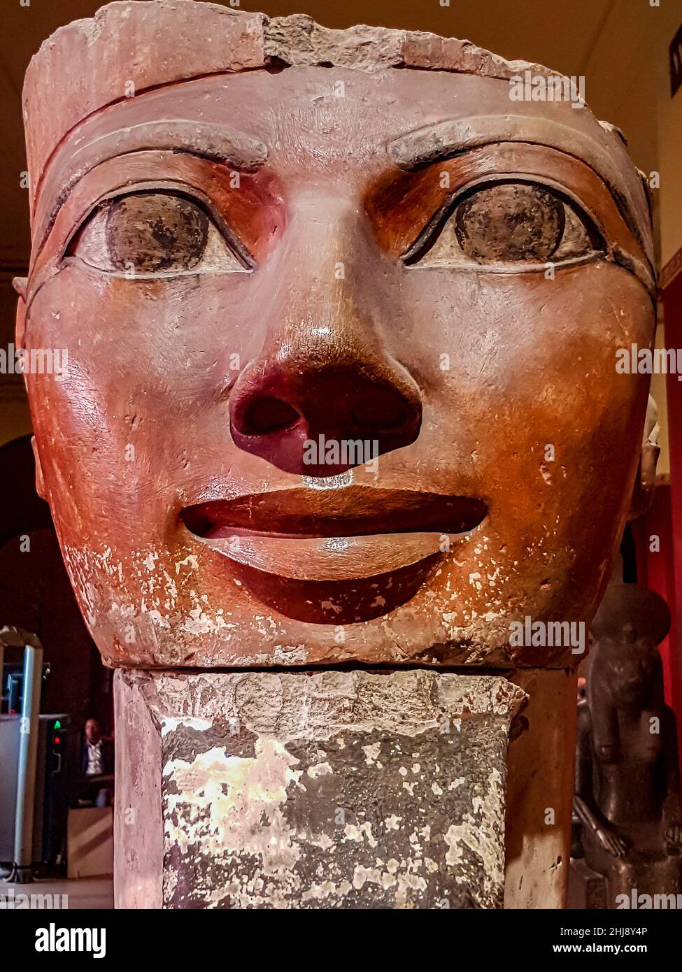 Statua di Hatshepsut al Museo Egizio al Cairo, Egitto. Foto Stock