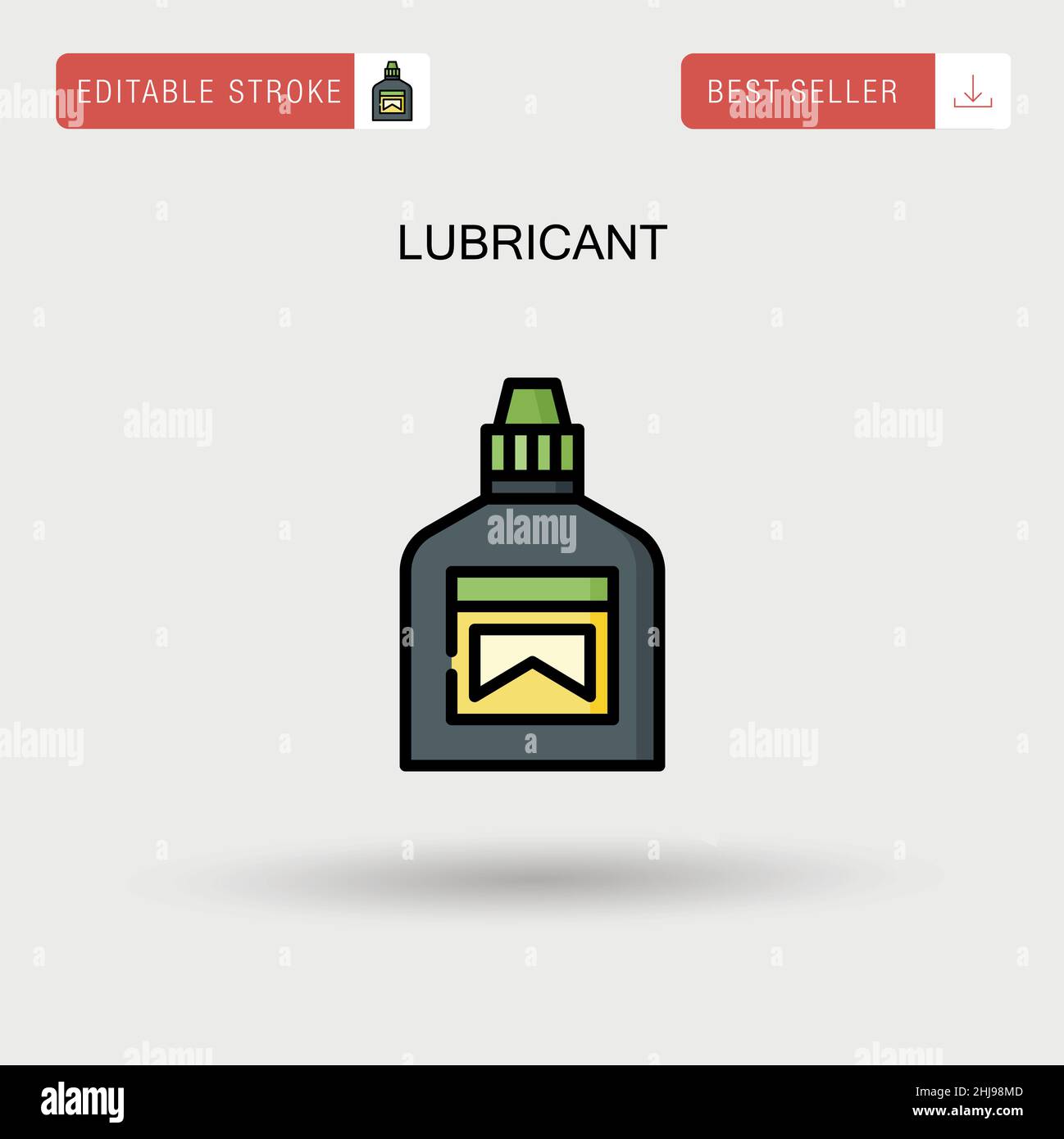 Icona vettore lubrificante semplice. Illustrazione Vettoriale