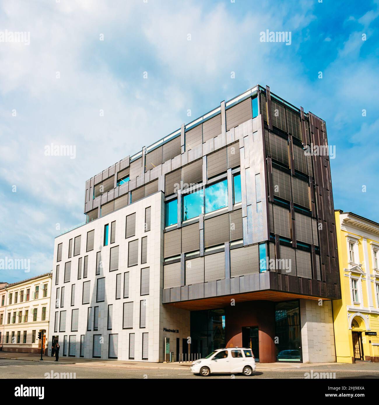 Scandinavian Architecture - edificio esterno per uffici Foto Stock