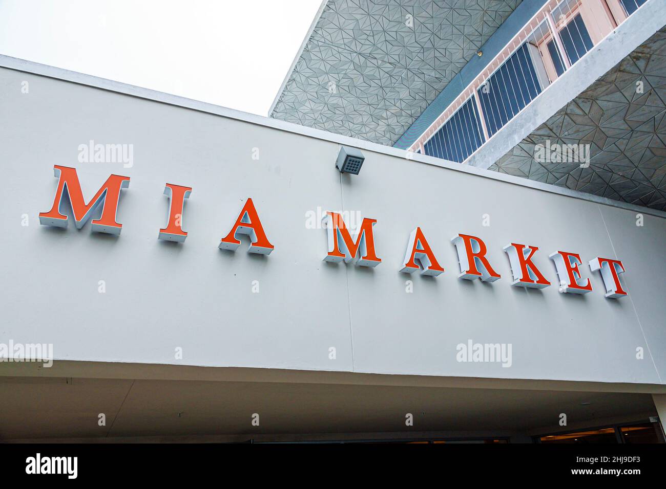 Miami Florida Design District shopping, ma Market food Court, ristorante Foto Stock