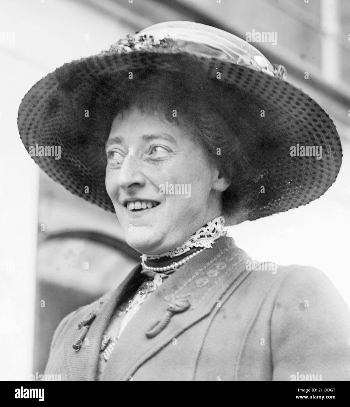 EMILY SHACKLETON (1868-1936) moglie di Ernest Shackleton a New York nel giugno 1921. Foto: Baines News Service Foto Stock