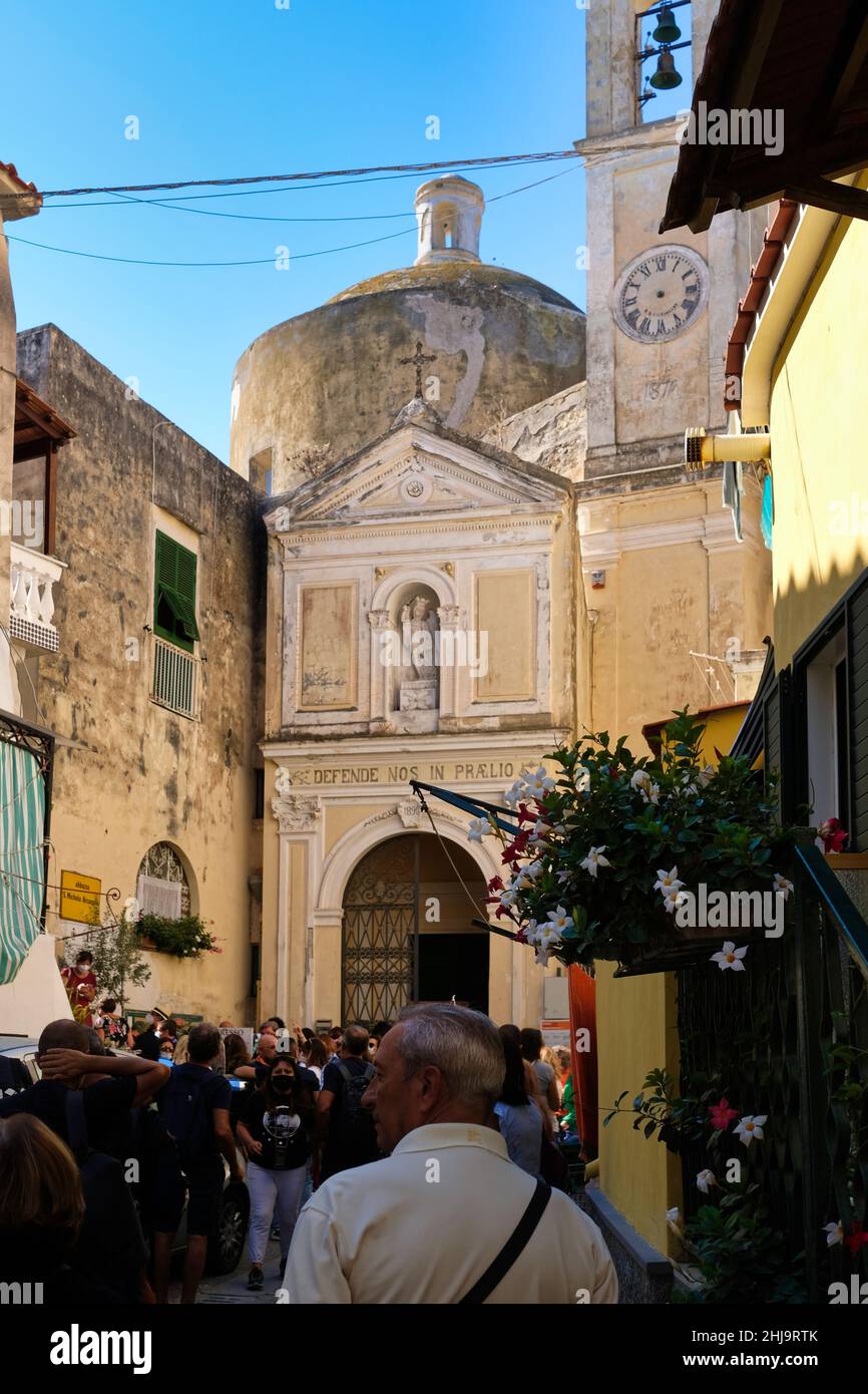 La bella e caratteristica isola di procida (Napoli) nominata capitale della Cultura 2022. Foto Stock