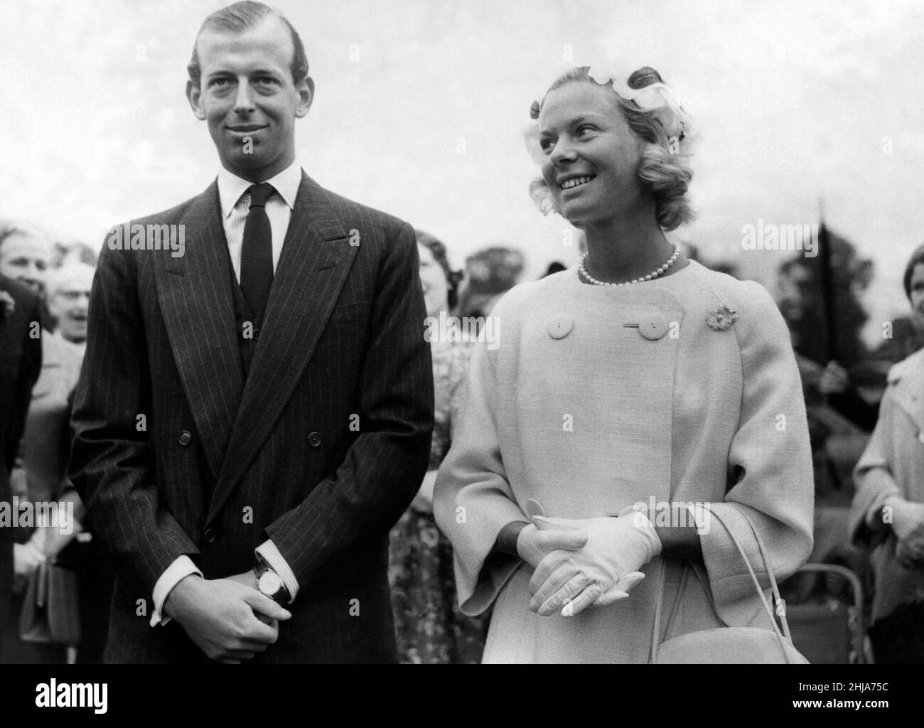 Principe Edoardo di Kent - il Duca di Kent il Duca e la Duchessa di Kent, quadro generale con dettagli sconosciuti 7 dicembre 1963 circa Foto Stock