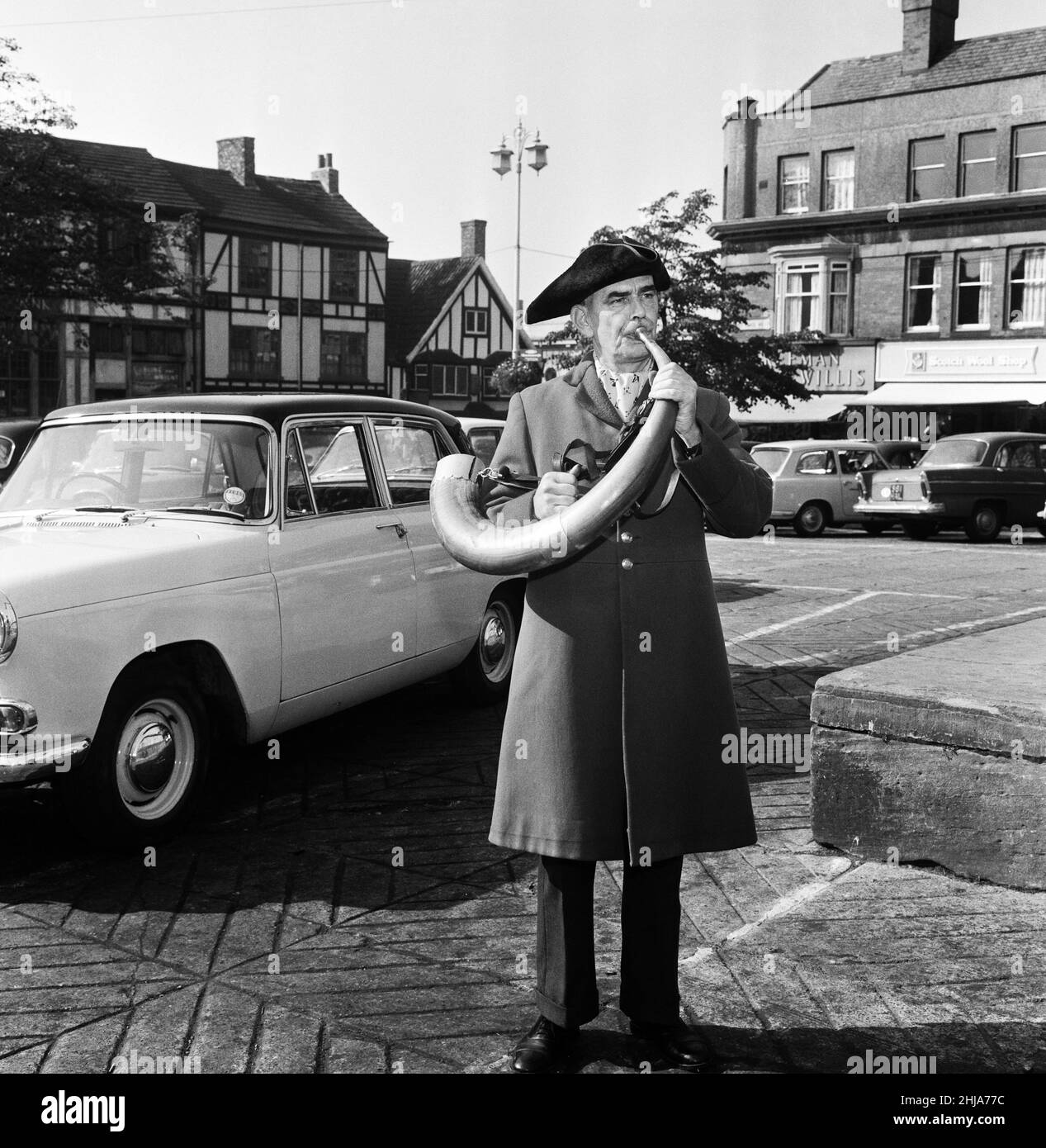 Cyril Hawley, l'Hornblower di Ripon. Il suo soprannome è naturalmente Horatio. 27th settembre 1964. Foto Stock