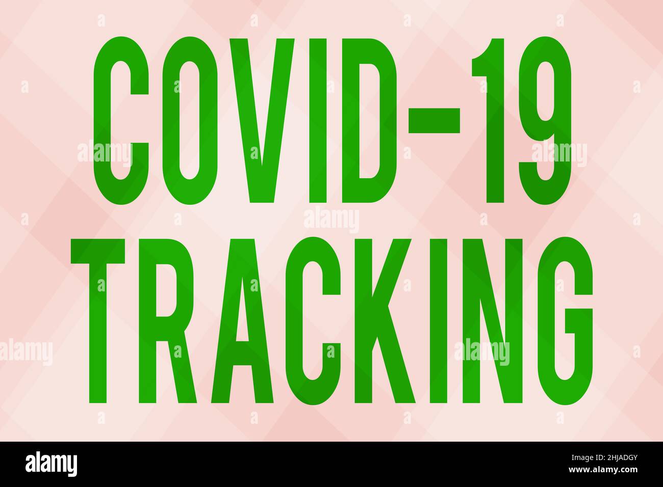 Testo della scrittura Covid 19 Tracking. Concetto significato processo di distinzione dei possibili individui infetti linea sfondi illustrati con Foto Stock