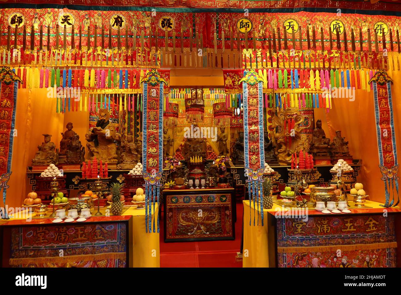 Jui Tui il tempio Cinese e santuario, la vecchia città di Phuket, Tailandia Foto Stock