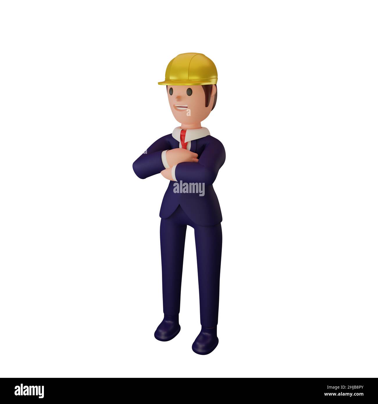 3d rendering del carattere con concetto aziendale Foto Stock