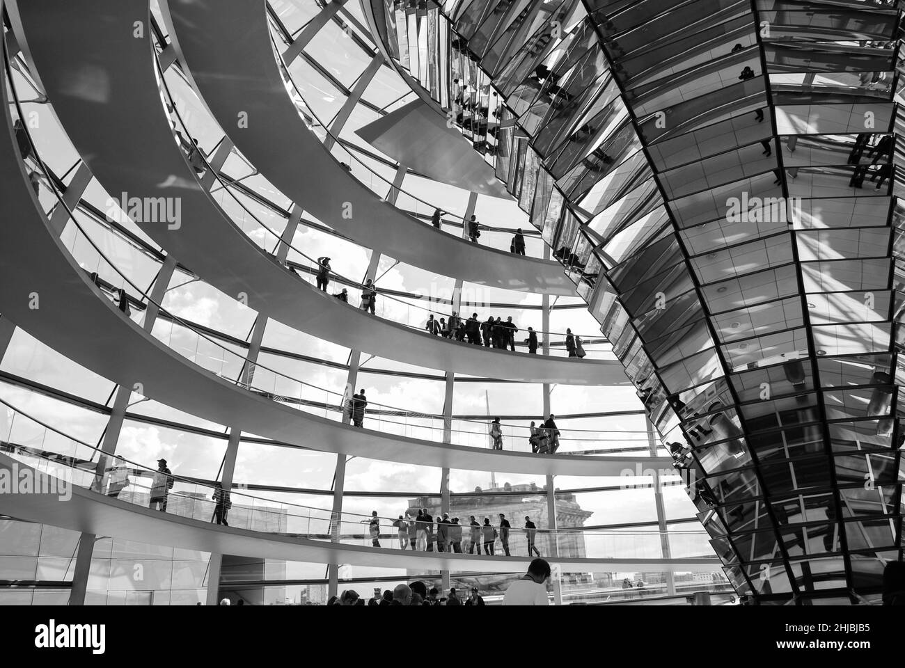 bundestag Dome, Berlino Foto Stock