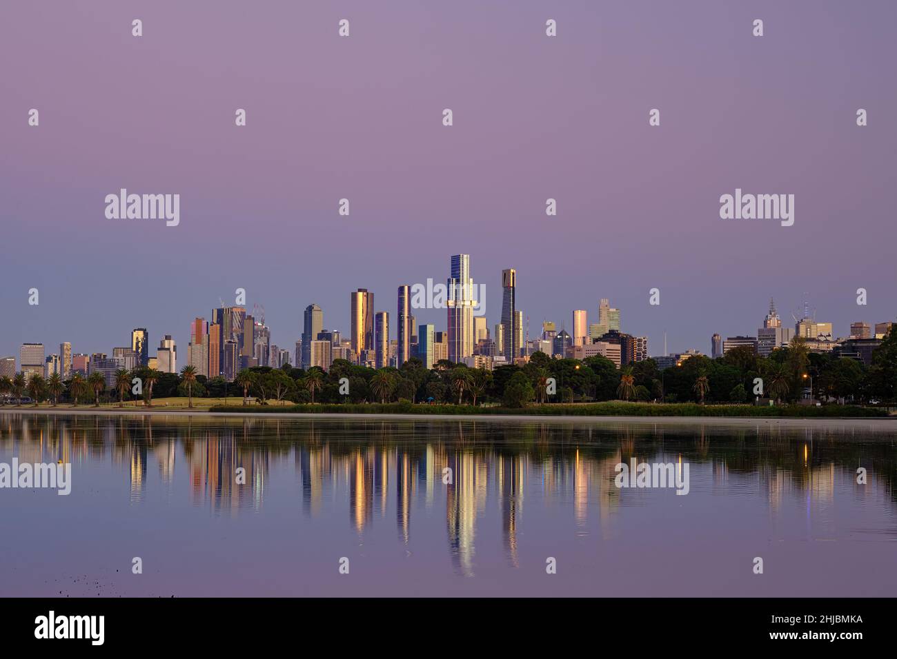 Alba di Melbourne Foto Stock