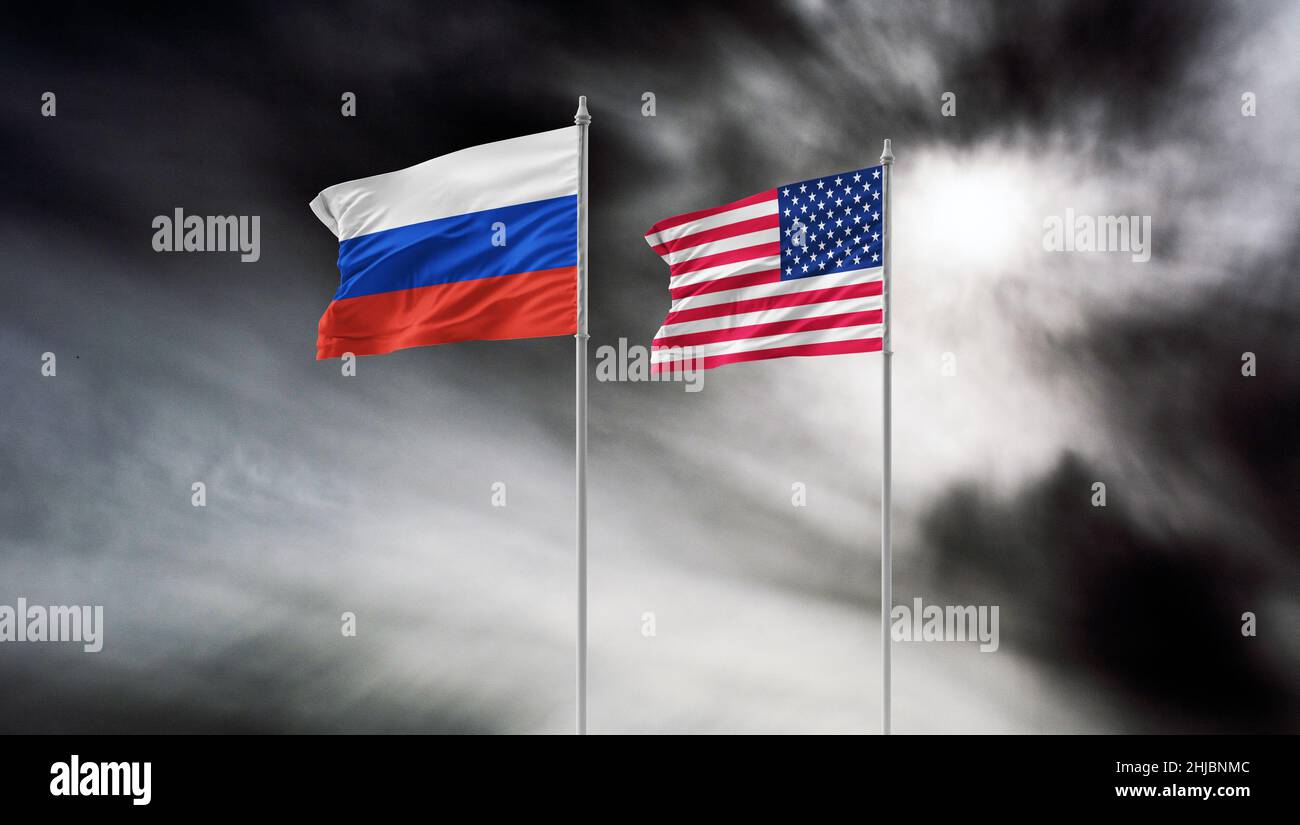 I negoziati tra Usa e Russia hanno prodotto pochi progressi nel diffondere le tensioni ucraine Foto Stock