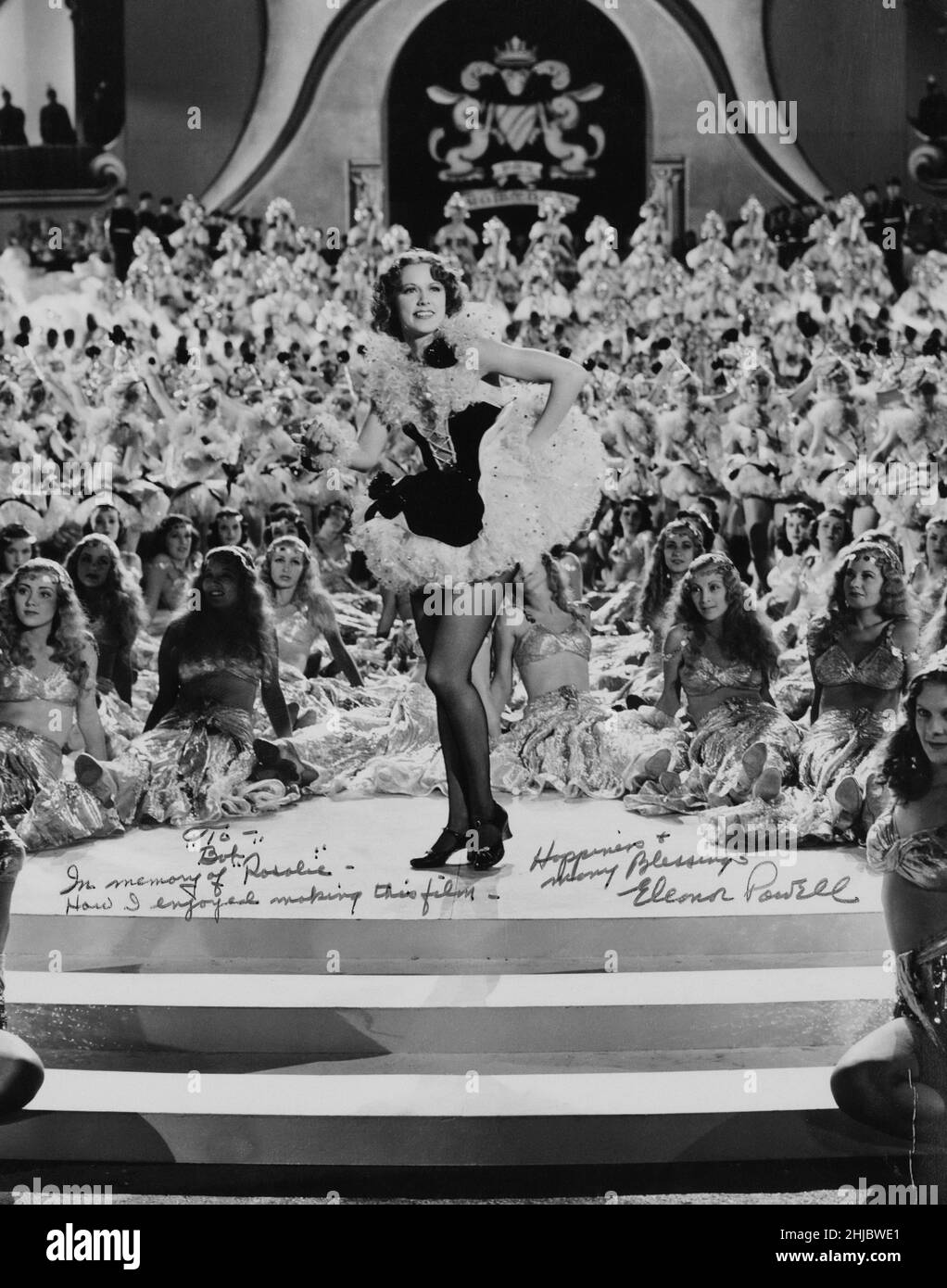 Rosalie USA, 1937 Direttore: W.S. Van Dyke Eleanor Powell, foto autografata, firmata da Eleanor Powell Foto Stock