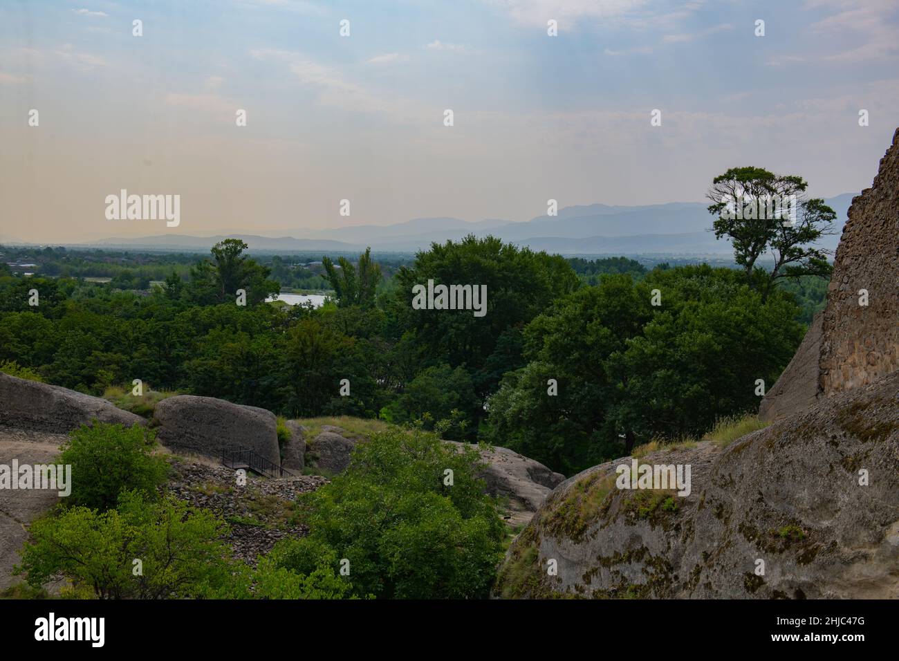 Molto bella città grotta Uplistsikhe in Georgia Foto Stock