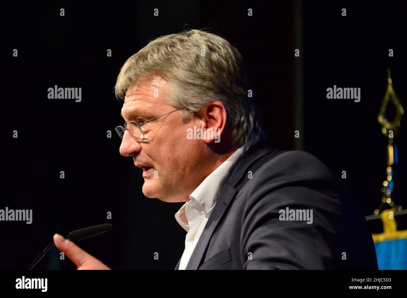 AFD-Parteichef Jörg Meuthen ist am 28.01.2022 aus der AFD ausgetreten und hat damit auch seinen Parteivorsitz mit sofortiger Wirkung niedergelegt. Im Foto Stock