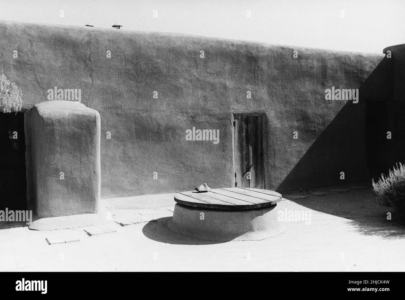 La casa della Georgia o'Keefe (15 novembre 1887 - 6 marzo 1986), artista americano, ad Abiquiu, New Mexico, nel 1971. Foto Stock